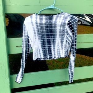 Shein crop tie dye top